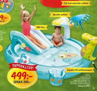 Leklust INTEX Lekpool för de små erbjuda
