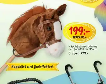 Käpphäst med grimma och ljudeffekter