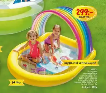 Leklust INTEX Spraypool med regnbåge erbjuda