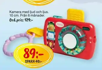 Leklust Kamera med ljud och ljus erbjuda