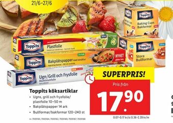 Lidl Toppits köksartiklar erbjuda