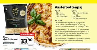 Lidl Riven västerbottensost erbjuda