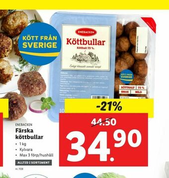 Lidl Färska köttbullar erbjuda