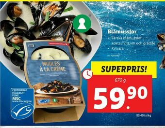 Lidl Blåmusslor erbjuda