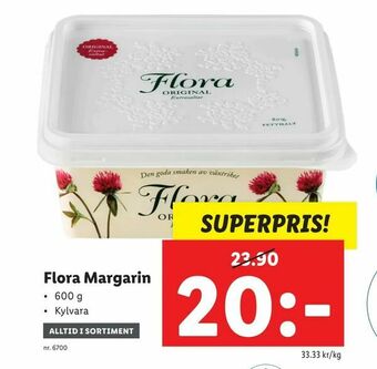 Lidl Flora Margarin erbjuda