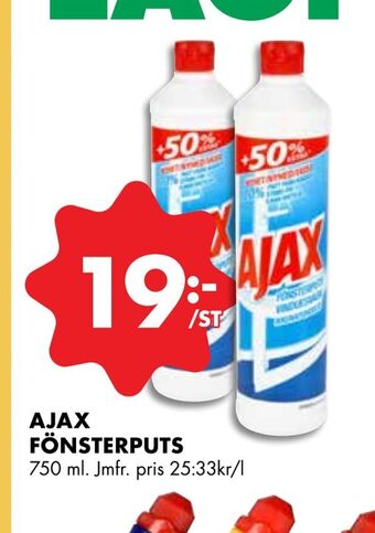 ÖoB Ajax fönsterputs erbjuda