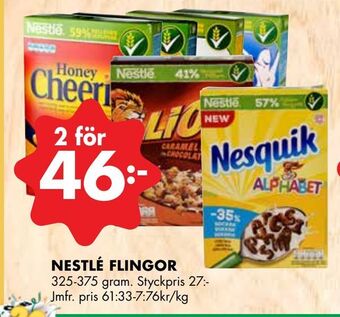 ÖoB Nestlé flingor erbjuda