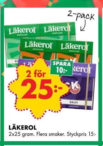ÖoB Läkerol erbjuda