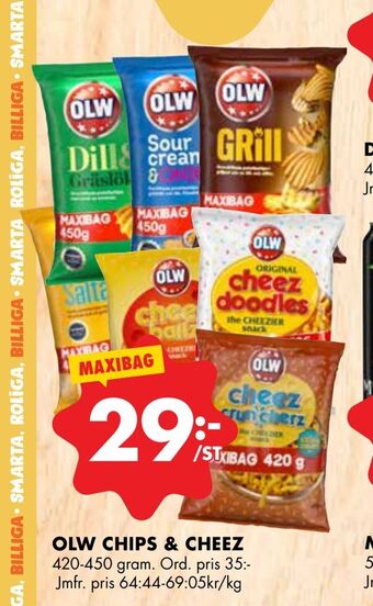 ÖoB Olw chips & cheez erbjuda