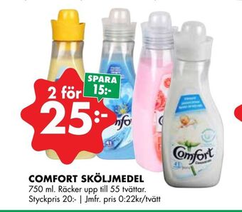 ÖoB Comfort sköljmedel erbjuda