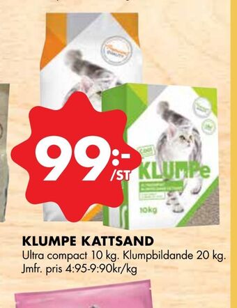 ÖoB Klumpe kattsand erbjuda
