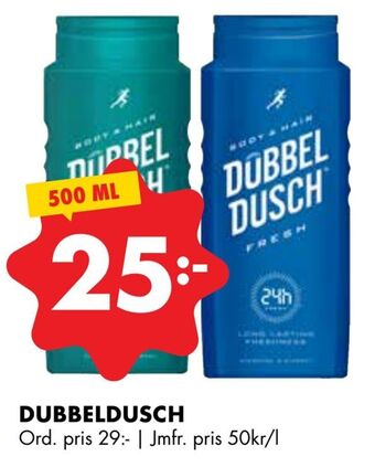 ÖoB Dubbeldusch erbjuda