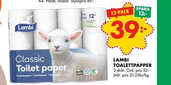 ÖoB Lambi toalettpapper erbjuda