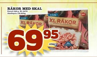 Matdax Räkor med skal erbjuda