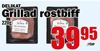 Matdax Grillad rostbiff erbjuda
