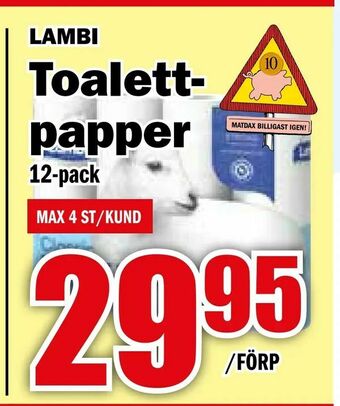 Matdax Toalettpapper erbjuda