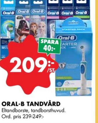 ÖoB Braun oral-b eltandborste erbjuda