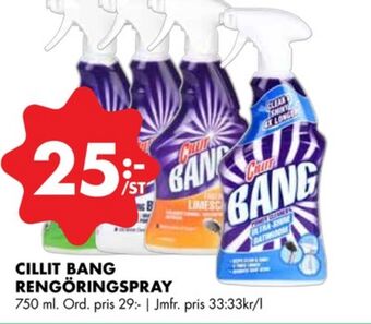 ÖoB Cillit bang rengöringsmedel erbjuda