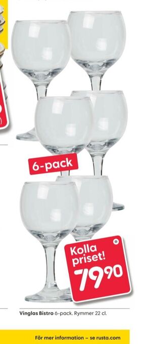Rusta Elsa form glas erbjuda