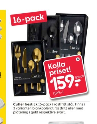 Rusta Cutler bestick erbjuda