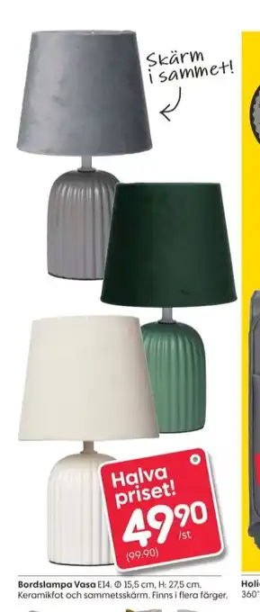 Rusta Pyrex bordslampor erbjuda