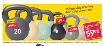 Rusta Pyrex kettlebells erbjuda