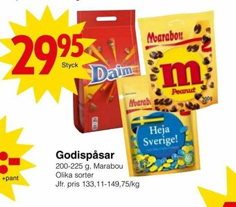 Matöppet Godispåsar erbjuda