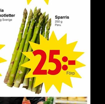 Matöppet Sparris erbjuda