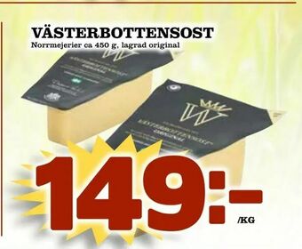 Nelins Västerbottensost erbjuda