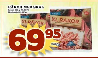 Nelins Räkor med skal erbjuda