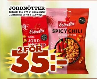 Nelins Jordnötter erbjuda