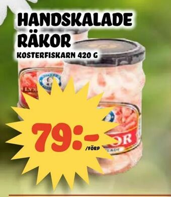 Nelins handskalade räkor erbjuda