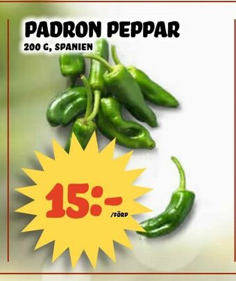 Nelins Padron peppar erbjuda