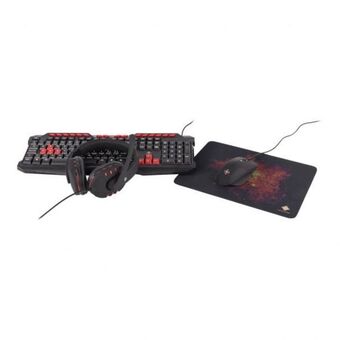 Deltaco 4-in-1 gaming kit, headset, tangentbord, mus , musmatta
