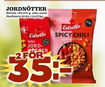 Nya Pulsen Jordnötter erbjuda