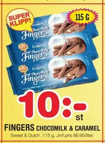 Fingers chocomilk & caramel