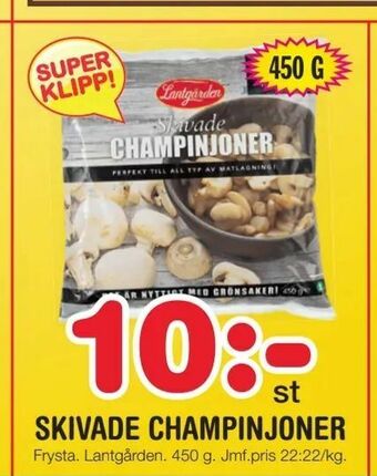 Nya Pulsen Skivade champinjoner erbjuda