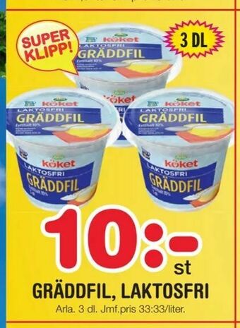Nya Pulsen Gräddfil, laktosfri erbjuda
