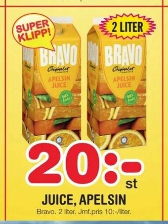 Nya Pulsen Juice, apelsin erbjuda