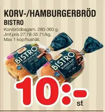 Nya Pulsen Korv-/hamburgerbröd erbjuda