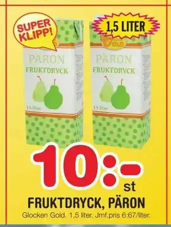 Nya Pulsen Fruktdryck, päron erbjuda