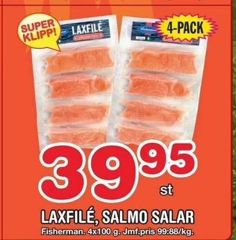 Nya Pulsen Laxfilé, salmo salar erbjuda