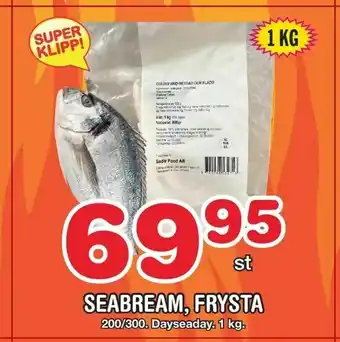 Nya Pulsen Seabream, frysta erbjuda