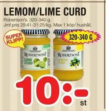 Nya Pulsen Lemom/lime curd erbjuda