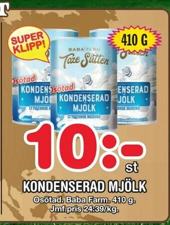 Nya Pulsen Kondenserad mjölk erbjuda