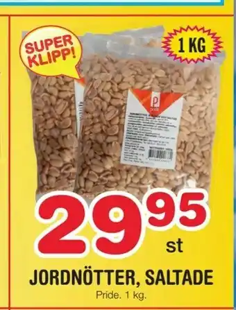 Nya Pulsen Jordnötter, saltade erbjuda