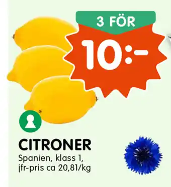 Tempo Citroner Spanien,Klass 1 erbjuda