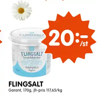 Tempo Flingsalt Garant, 170g erbjuda