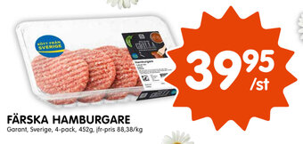 Tempo Färska Hamburgare erbjuda