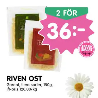 Tempo Riven Ost 150g erbjuda